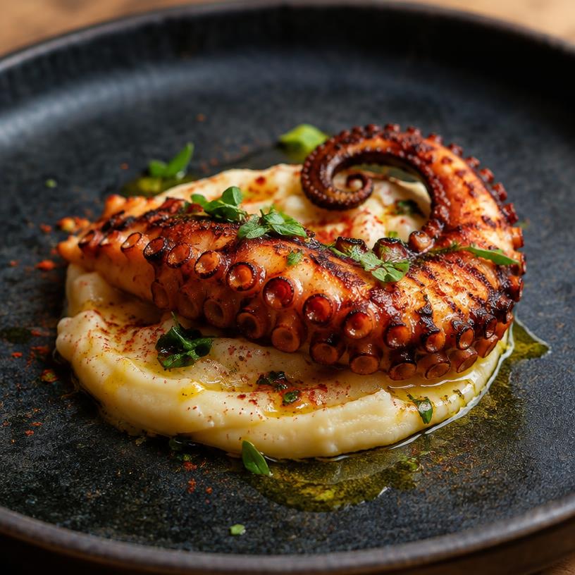 Pulpo a la brasa